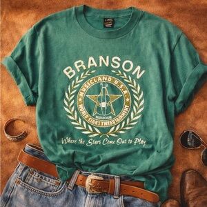 90s Single Stitch Branson Missouri Graphic Tee Large Vintage Americana T Shirt